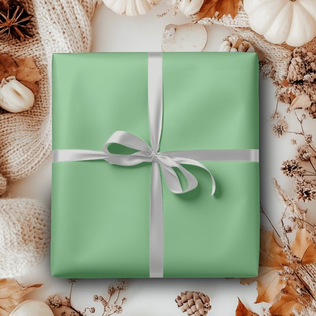 Papel De Presente Samambaia Cor Sólida | Clássico | Elegante (Criador carregado)