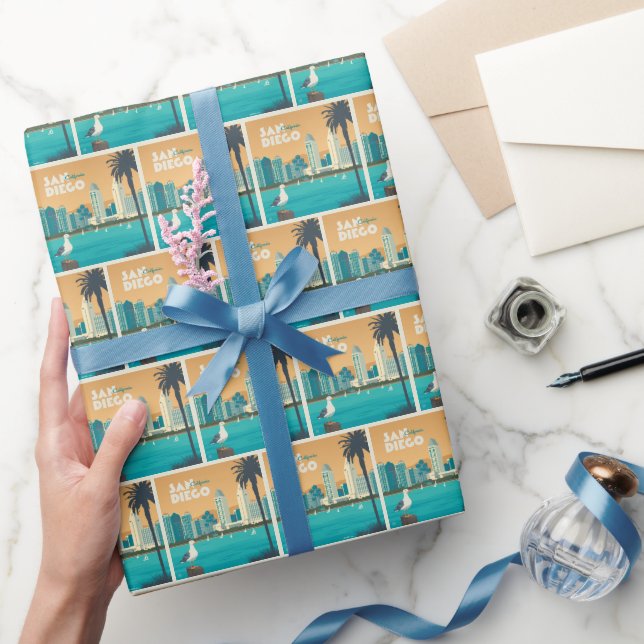 Papel De Presente San Diego, Califórnia (Presentear)