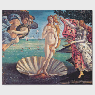 Papel De Presente Sandro Botticelli - nascimento de Venus - belas