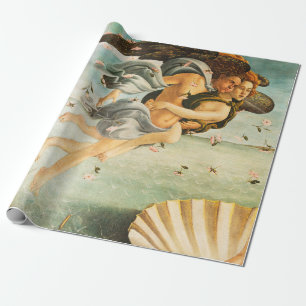 Papel De Presente Sandro Botticelli Nascimento de Vênus Zephyrus, Cl