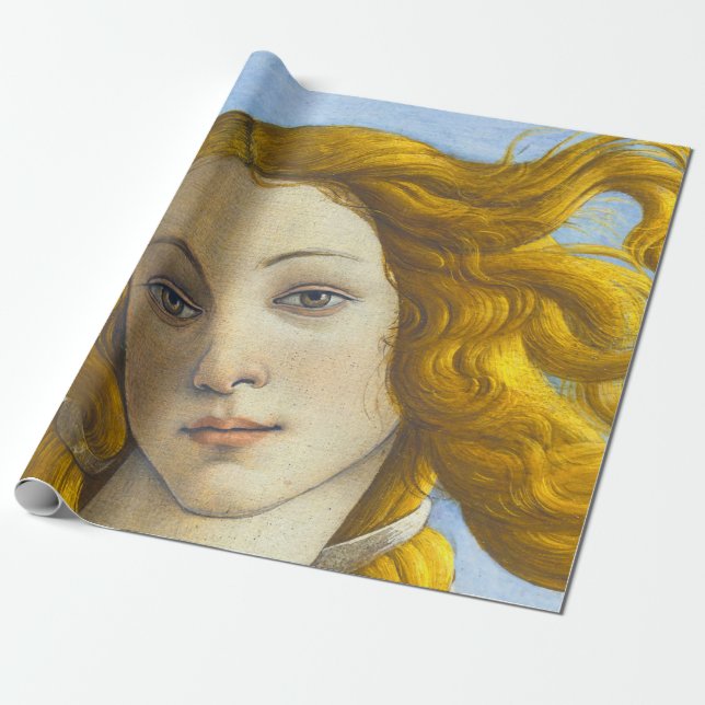 Papel De Presente Sandro Botticelli - Nascimento do Detalhe de Vênus (Desenrolado)