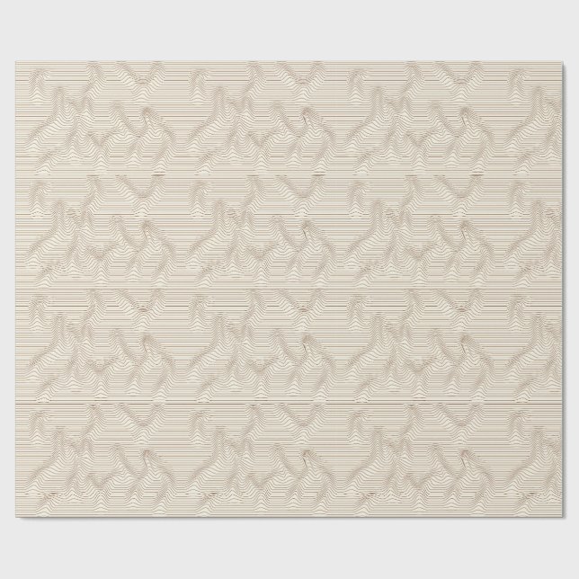 Papel De Presente Sands of Motion OP Art (Aberto)