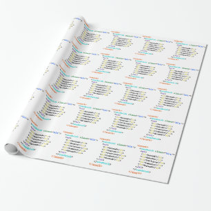 Papel De Presente Sanduíche engraçado do geek do HTML de BLT