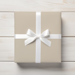 Papel De Presente Sandy Beige Sólido Quente