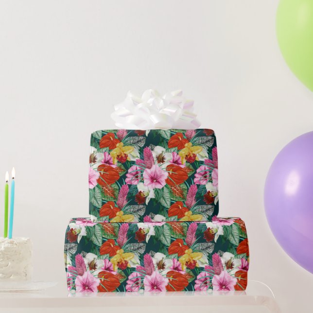 Papel De Presente Sangue de Paraíso Costeiro Retro (Presentes para festas)