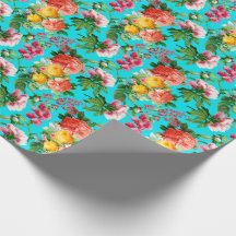 SANGUE FLORAL DE VINTAGEM BRILHANTE NO AQUA