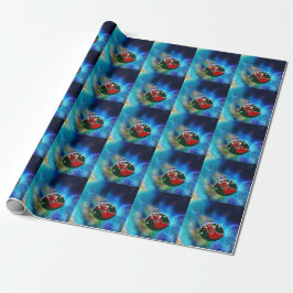 Papel De Presente Santa Claus Boot