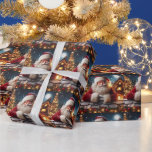 PAPEL DE PRESENTE SANTA CLAUS CHRISTMAS CUTE<br><div class="desc">PAPAIS NOEIS PAPEL DE EMBALAGEM DE NATAL</div>