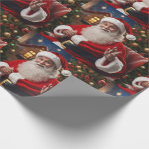 Santa Clause sorrindo e acenando