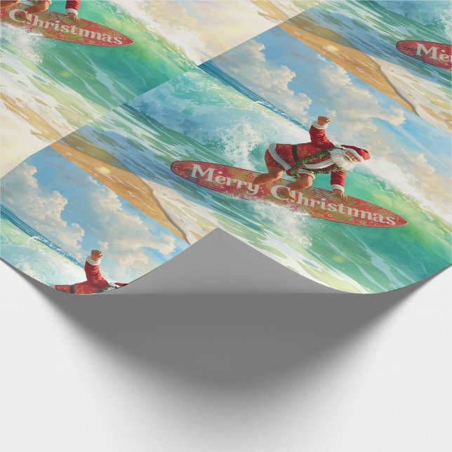 Papel De Presente Santa is Surfing Christmas Holiday  (Ponta)