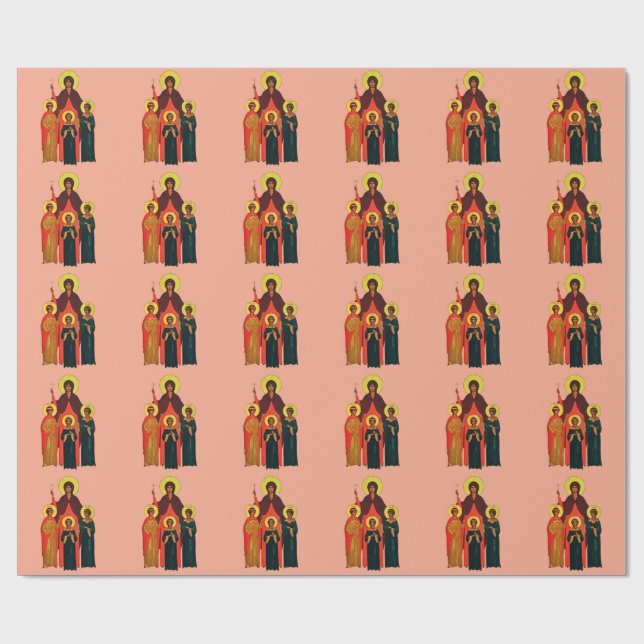 Papel De Presente Santa Sofia e Suas Filhas As Virtudes Eternas (Aberto)