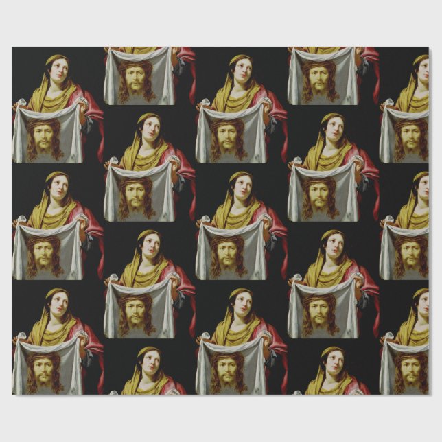 Papel De Presente Santa Verônica com o Santo Véu Sacred Fine Art (Aberto)