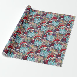 Papel De Presente Santa Wrapping Paper