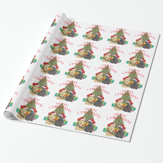 Papel De Presente Santas Helpers (Desenrolado)