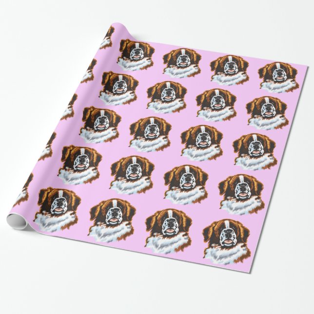 Papel De Presente santo bernard (Desenrolado)