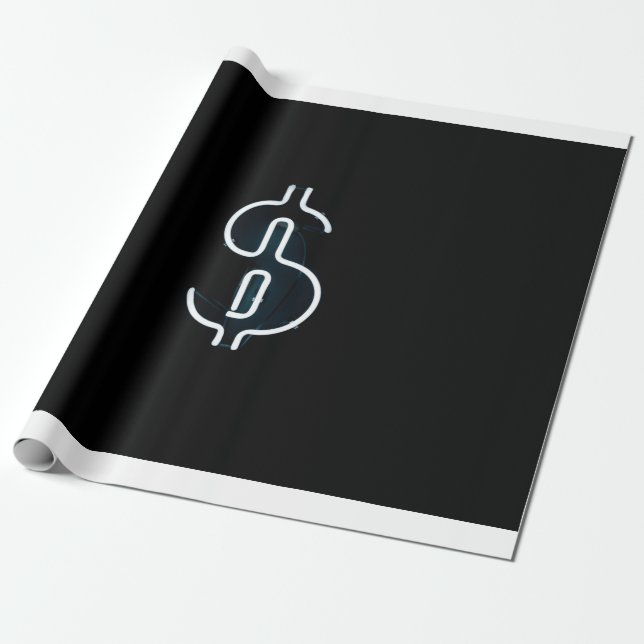 Papel De Presente Santo dólar neonário (Desenrolado)