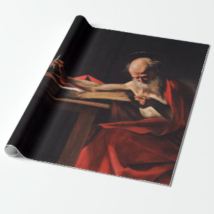 Papel De Presente Santo Jerome Escrevendo (por Caravaggio)