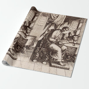 Papel De Presente São Lucas o Evangelista e Apóstolo