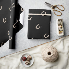Papel De Presente Sapato Equestre Lucky Black