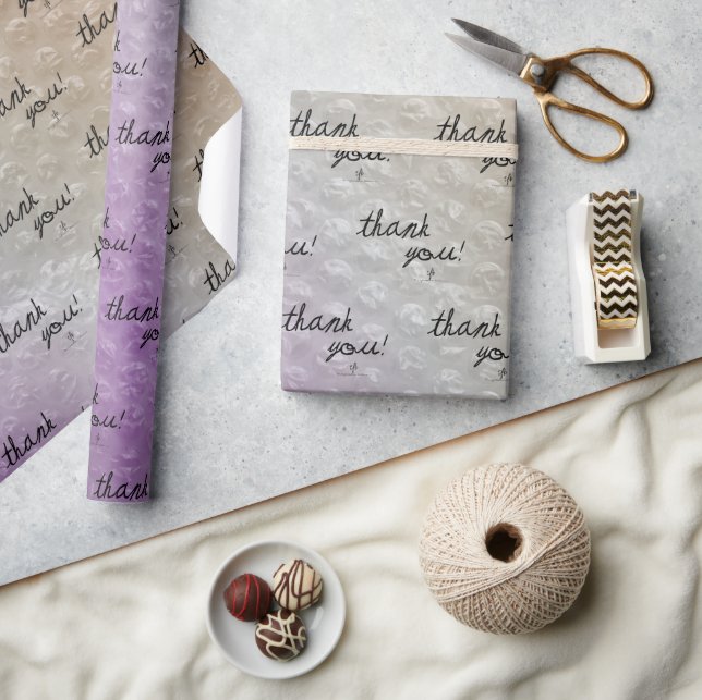 Papel De Presente Sapin Sapin Bubble Wrap Revendedor Obrigado (Artesanato)