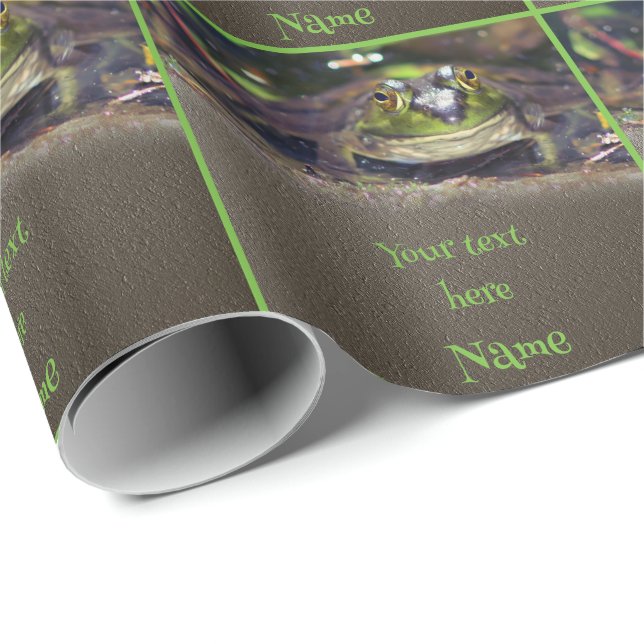 Papel De Presente Sapo Bastante Personalizado (Ponta do rolo)