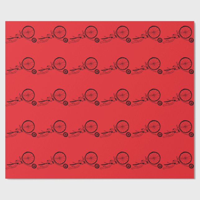 Papel De Presente Sapo Ciclista (Aberto)
