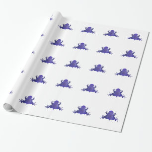 Papel De Presente Sapo roxo