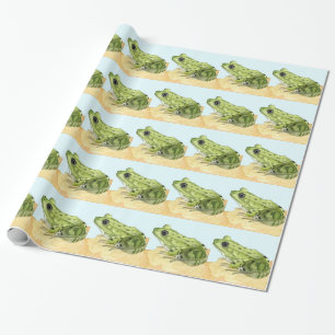 Papel De Presente Sapo Verde