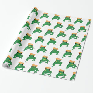 Papel De Presente Sapo Verde