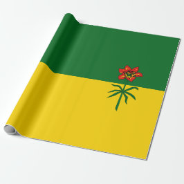 Papel De Presente Saskatchewan Flag