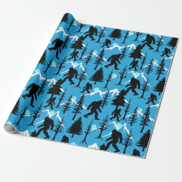 Papel De Presente Sasquatch Squatchin no Woods Bigfoot Party