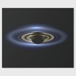 Papel De Presente Saturno Eclipsou o Sol do Orbiter Cassini