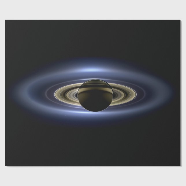 Papel De Presente Saturno Eclipsou o Sol do Orbiter Cassini (Aberto)