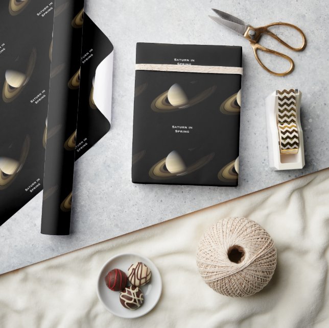 Papel De Presente Saturno na Primavera Equinox, Cassini-Huygens (Artesanato)