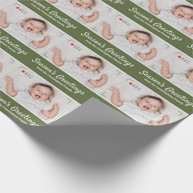 Papel De Presente Saudações da Estação | Foto moderna e cômoda (Ponta)