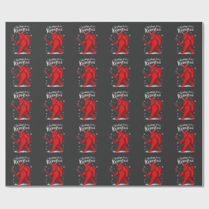 Papel De Presente Saudações do Natal de Krampus Xmas