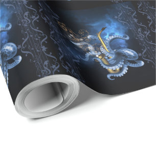 Papel De Presente saxofone musical com polvo