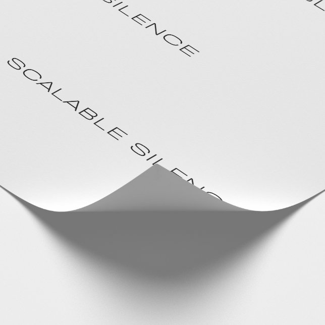 Papel De Presente Scalable Silence Corporate Irony Gift Wrap (Ponta)