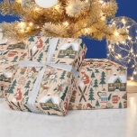 Papel De Presente Scandi Christmas Woodland Animal Taupe<br><div class="desc">O papel de embalagem de Natal festivo apresenta uma ilustração de animais lindíssimos da floresta com uma raposa, veado, pinto, árvores e folhagem, juntamente com um pote festivo de café, caneca, casa, esquis, chapéu e luvas. Este belo presente é perfeito para adicionar os toques finais aos seus presentes de Natal....</div>
