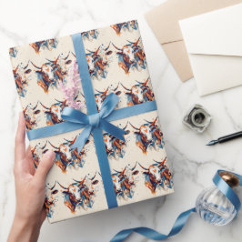 Papel De Presente Scandi Farmhouse Cattle
