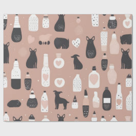 Papel De Presente Scandinavian Valentine’s Wrapping Paper – Minimal