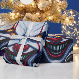 Papel De Presente Scary Clown Wrapping Paper