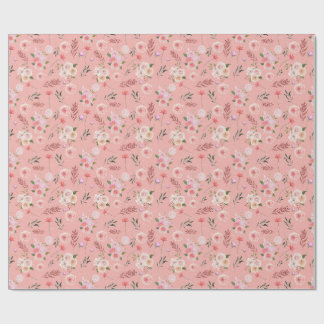 Papel De Presente Scattered Flower Wrapping Paper