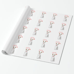 Papel De Presente Schnauzer caro Papai noel….