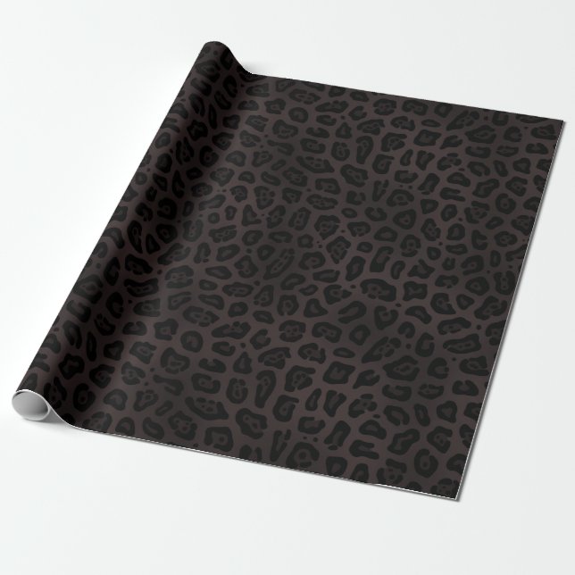 Papel De Presente Schwarzes Jaguar Flecken Druck (Desenrolado)