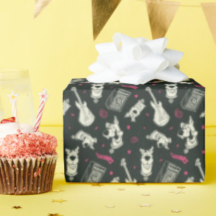 Papel De Presente Scooby-Doo Punk Guitar e Padrão Amp