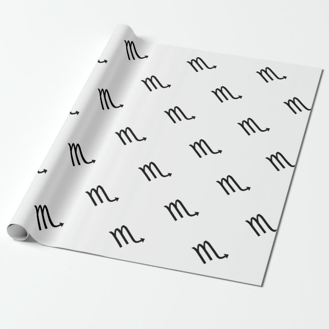 Papel De Presente Scorpio (Desenrolado)