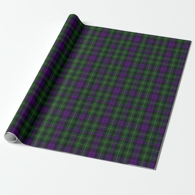 Papel De Presente Scottish Clan Abercrombie Tartan (Desenrolado)