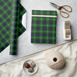 Papel De Presente Scottish MacDonald Tartan