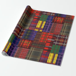 Papel De Presente Scottish Tartan Swatch